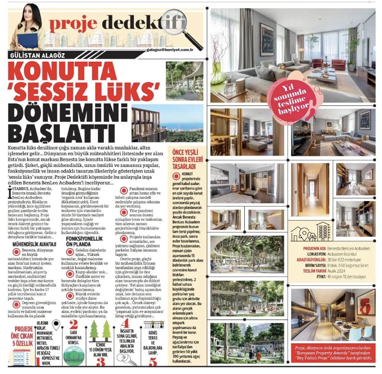 HÜRRİYET Benesta Benleo medya yayını